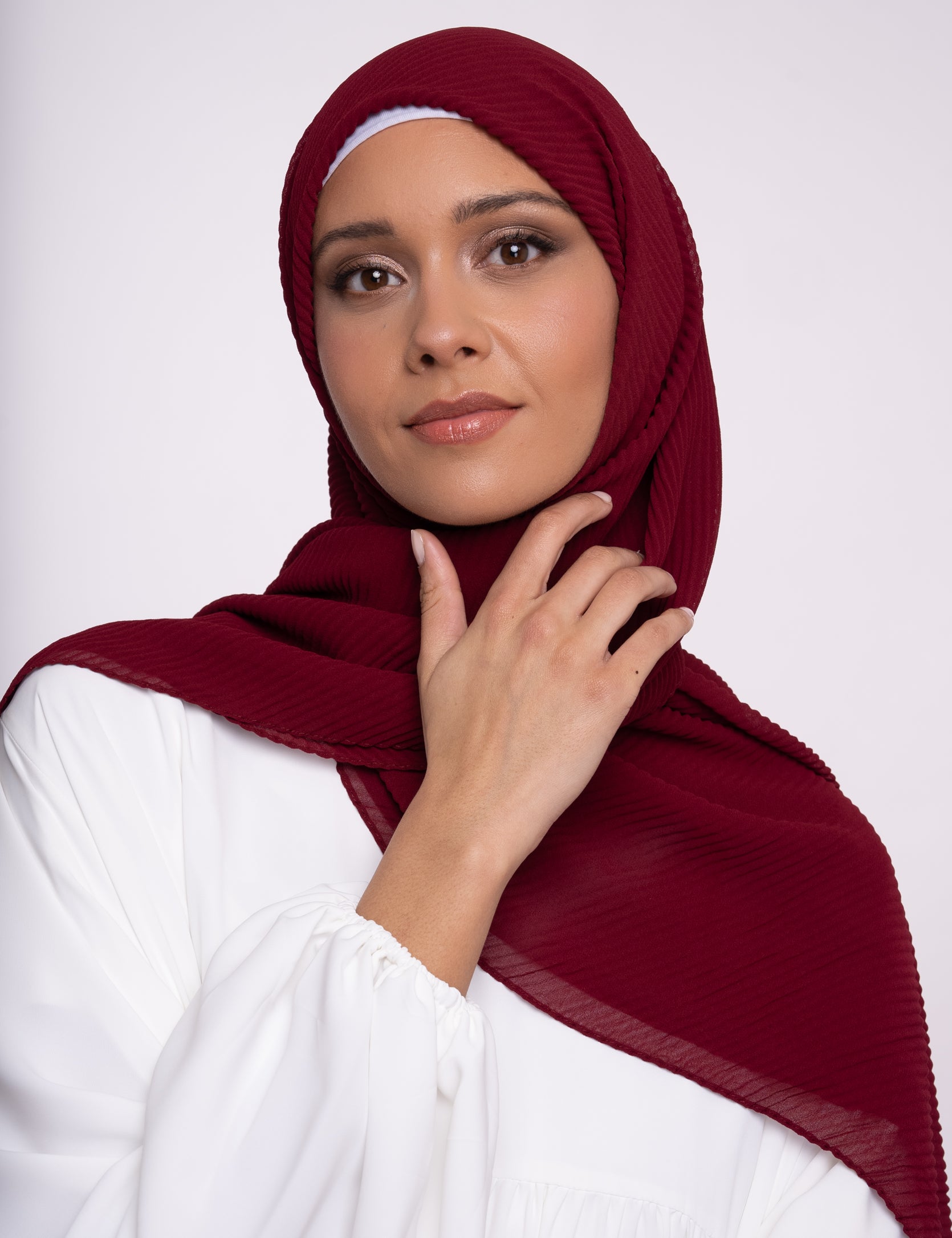 Hijab - Mousseline plissé